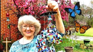 How To make Beautiful  Stained Glass Wind Chimes In Ga.