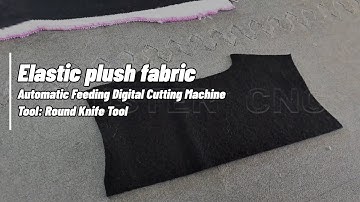 Single-layer elastic plush fabric cutting machine with circular blade
