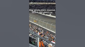 NASCAR fans going wild for the last place car! #nascar #nascarracing #racing #racecar #daytona #cars thumbnail