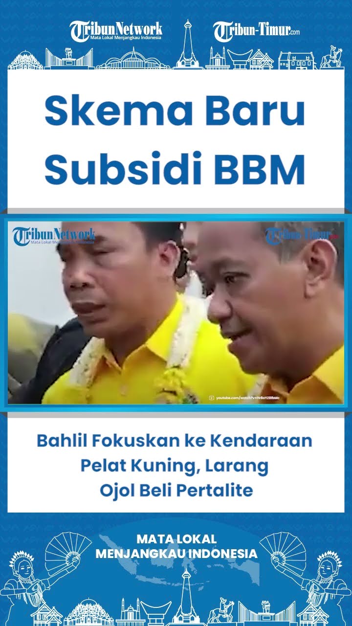 SHORT Bahlil Fokuskan ke Kendaraan Pelat Kuning, Larang Ojol Beli Pertalite