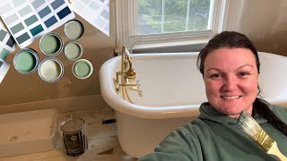 FINALLY picked a BATHROOM WALL COLOUR! + Bathroom design choices