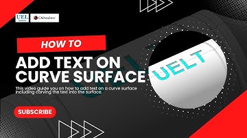 How to add text on curve surface