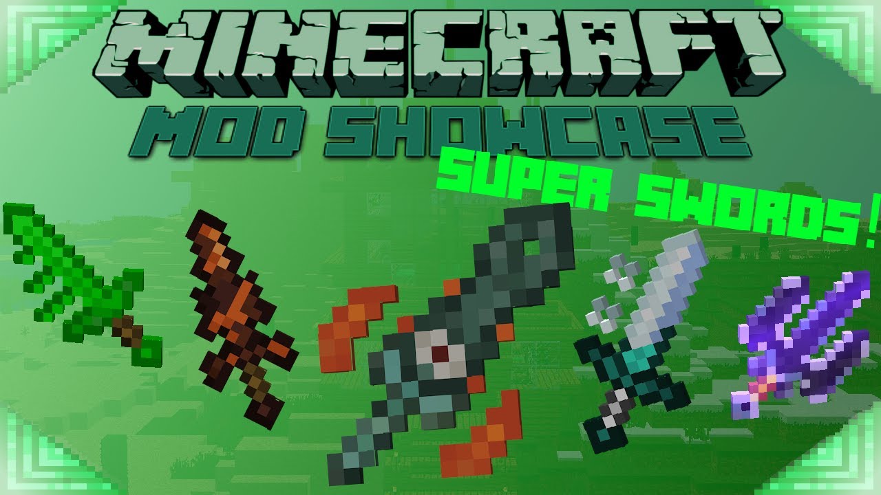 SUPER SWORDS! - Minecraft Mod Showcase: POWERFUL WEAPONS! 