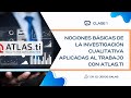 Clase 1: Nociones básicas de la investigación cualitativa aplicadas al trabajo con ATLAS.ti