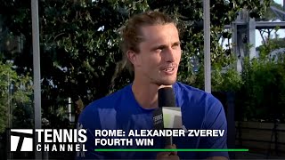 Alexander Zverev Feeling Confident And Looking Forward To Roland Garros | 2024 Rome Fourth Round