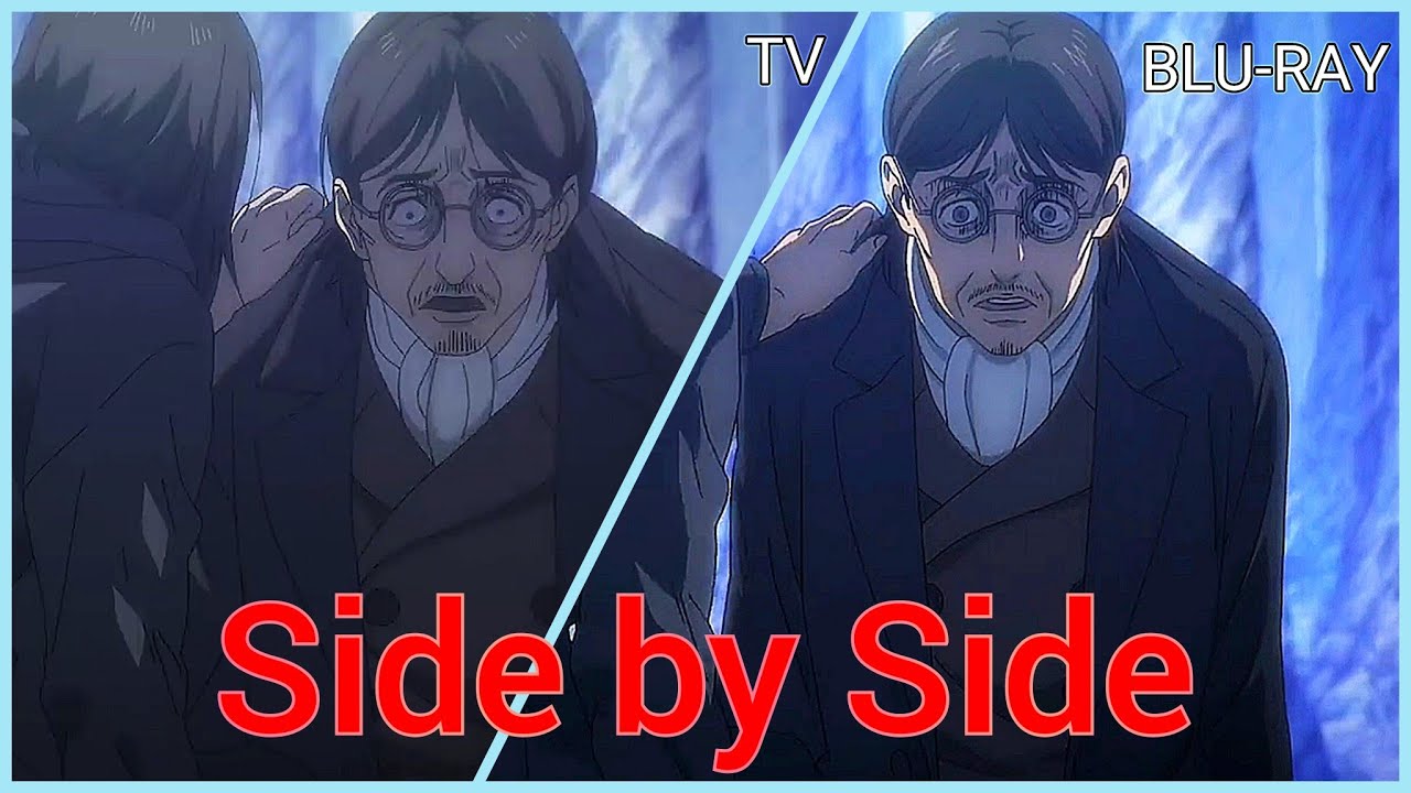 Attack on Titan Wiki - Grisha - TV vs Blu-Ray (BD)