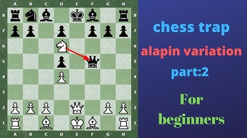 chess trap alapin variation part:2 For beginners | chess king007