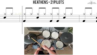 How to Play 🥁   Heathens   TwentyOne Pilots