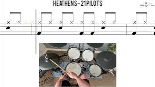 How to Play 🥁   Heathens   TwentyOne Pilots