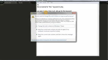 this keyword in php oops