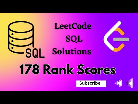 178  Rank Scores || LeetCode SQL solutions || Leetcode Solution