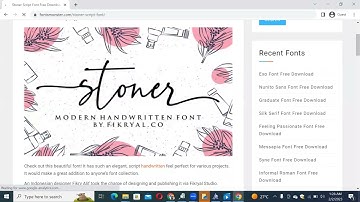 How to Download and Install Stoner Script Font Free Download in Adobe Photoshop