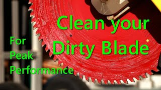 Time to clean your saw blade