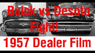 1957 Desoto vs Buick Dealer confidential film, Colorized