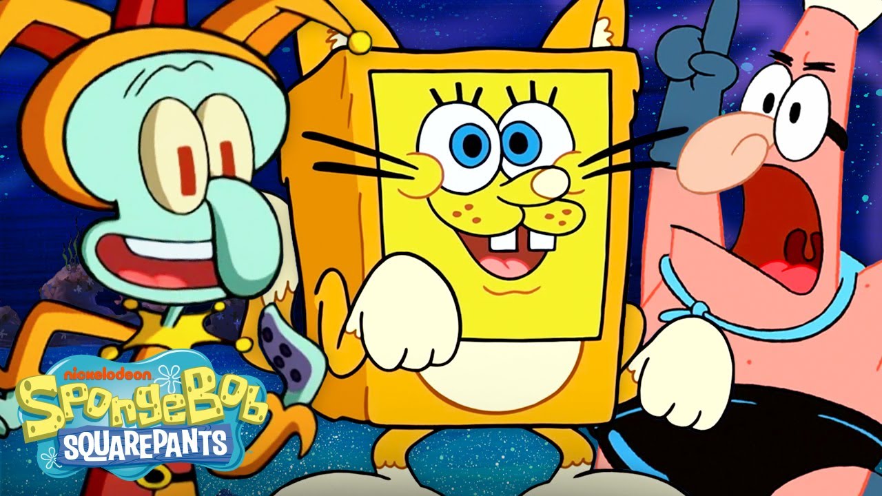 SpongeBob’s Costume Party! | Best Outfits \u0026 Disguises | @SpongeBobOfficial, image size:1280x720