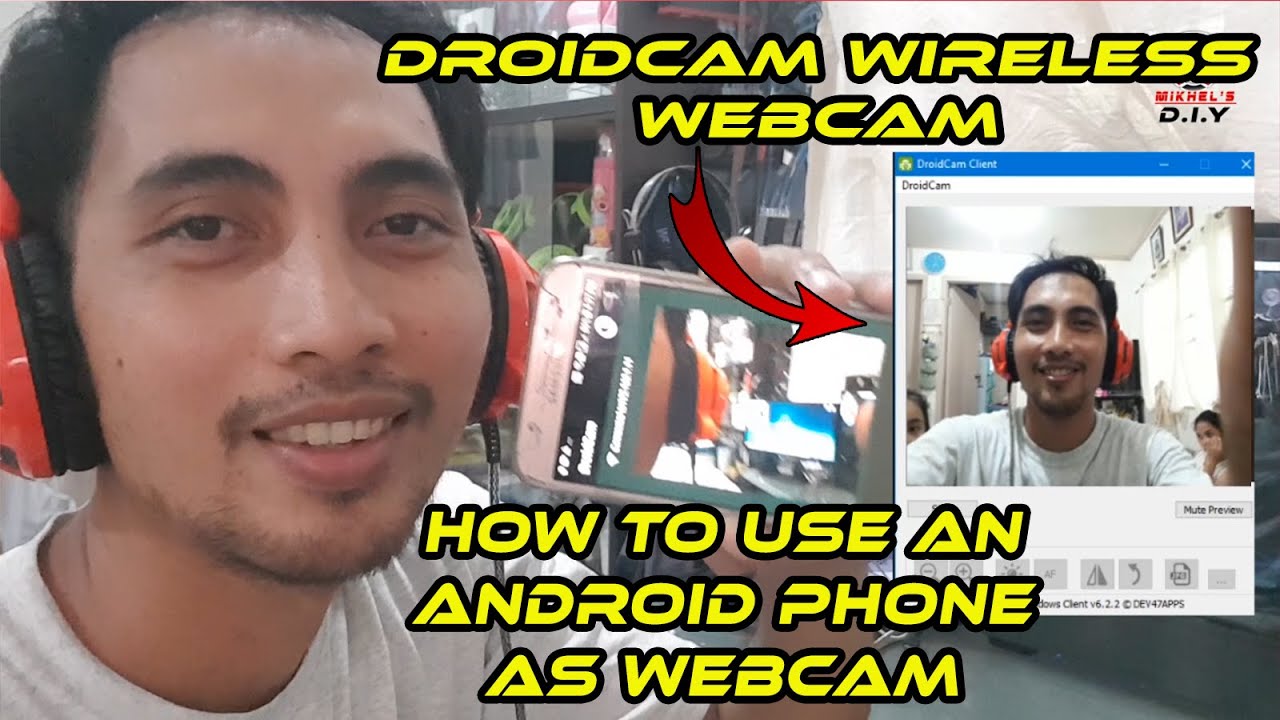 how to use your android mobile as webcam using... How to use an android phone as webcam in Livestreaming.. #droidcam ...