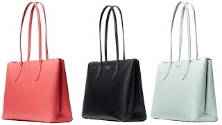 Kate Spade bag. All day large zip-top tote. - YouTube