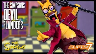 Super7 The Simpsons Ultimates Devil Flanders Figure | @TheReviewSpot