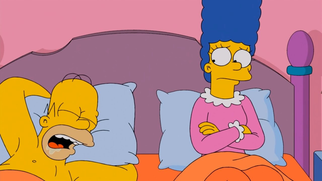 dream, marge, Homer, bed, dreaming, ran, ingles, english, moments, best, Si...