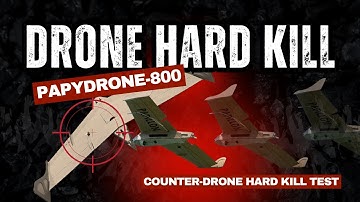 PapyDrone-800 Counter-Drone Hard Kill Test | Fixed-Wing Drone Intercept