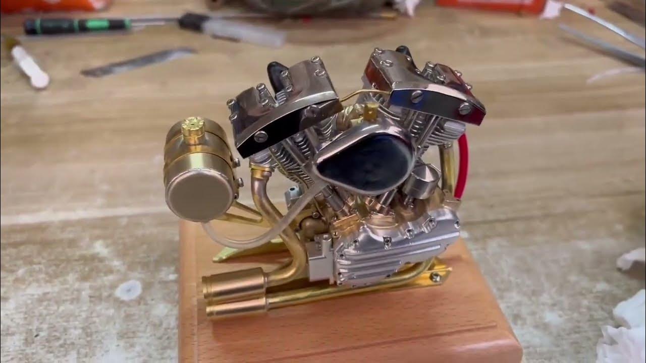 Update Mini V-twin Engine that Work- Enginediy - YouTube