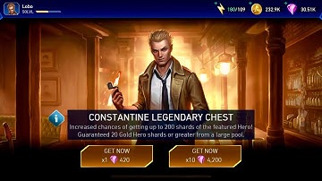Injustice 2 mobile John Constetine Chest Opening Unlocked