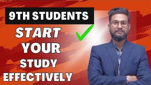 9th Students Start Your Study Effectively | JR Tutorials |