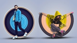 Circular Stretch Photo Effect in Photoshop Editing | Pixel Stretch Effect Photoshop Creative Editing screenshot 5