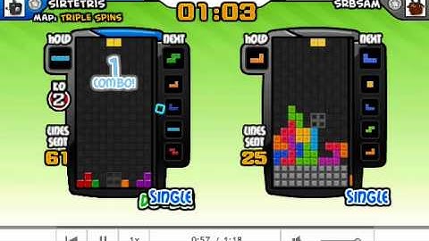 SiRTeTRiS - 2P Battle - 2 Perfect Clears