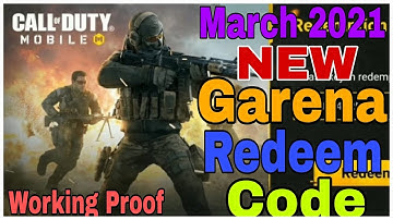 *NEW* March 2021 Redeem Code Cod Mobile Gerena | Codm Garena Redeemption Code 2021 | Cod Mobile Rede