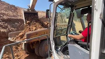 Liebherr 984 Excavator Loading Caterpillar 777 Dumpers - Operator View-Sotiriadis/Labrianidis Mining