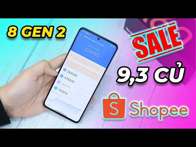 Về hàng Snap 8 Gen 2 giá 9,3 triệu - Shopee giảm cả triệu + sẵn BHV cả nguồn và màn hình 12 tháng!