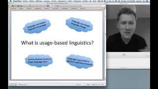 A course in Cognitive Linguistics: Usage-based linguistics