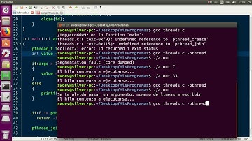 Programar en C con Hilos pthreads