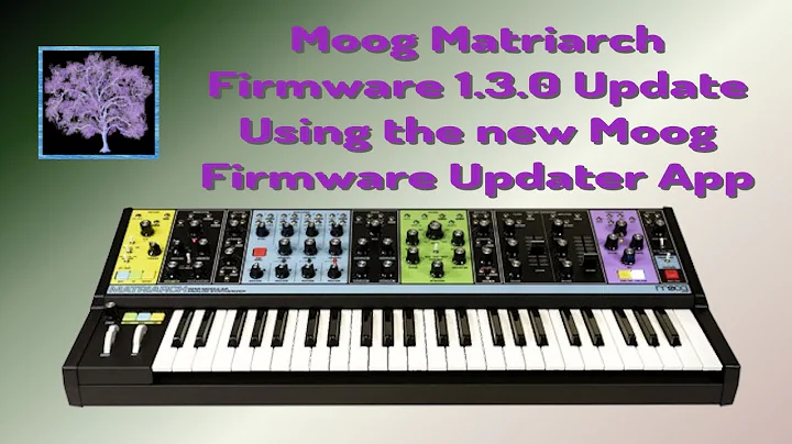 Moog Matriarch Firmware Update 1.3.0 with the New Moog Firmware Updater App (both MacOS and Windows)