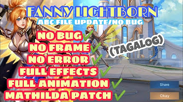 FANNY LIGHTBORN SKIN SCRIPT|ABC FILE UPDATE|full effects|full animation|MLBB