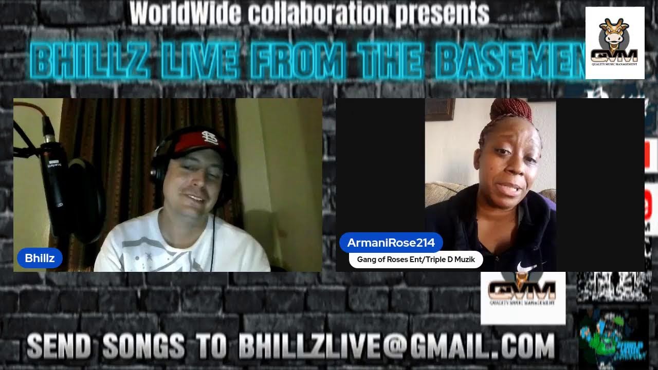 Bhillz Live From The Basement with special guest Armani Rose t