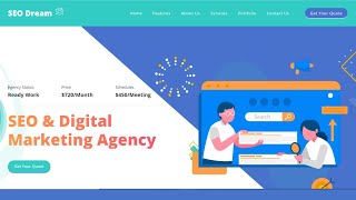 Creative Responsive Website Using HTML And CSS | Digital Marketing Website