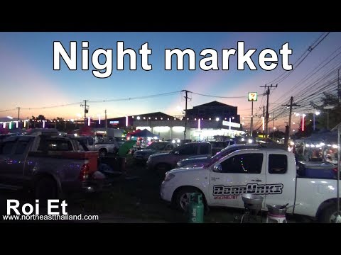 Night Market Tour, Roi Et Thailand.