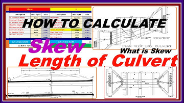 How to Calculate Culvert Skew Length | Calculation Sheet|