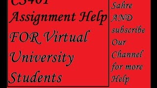 CS401 Assignment Help For Virtual University Students Net Worth