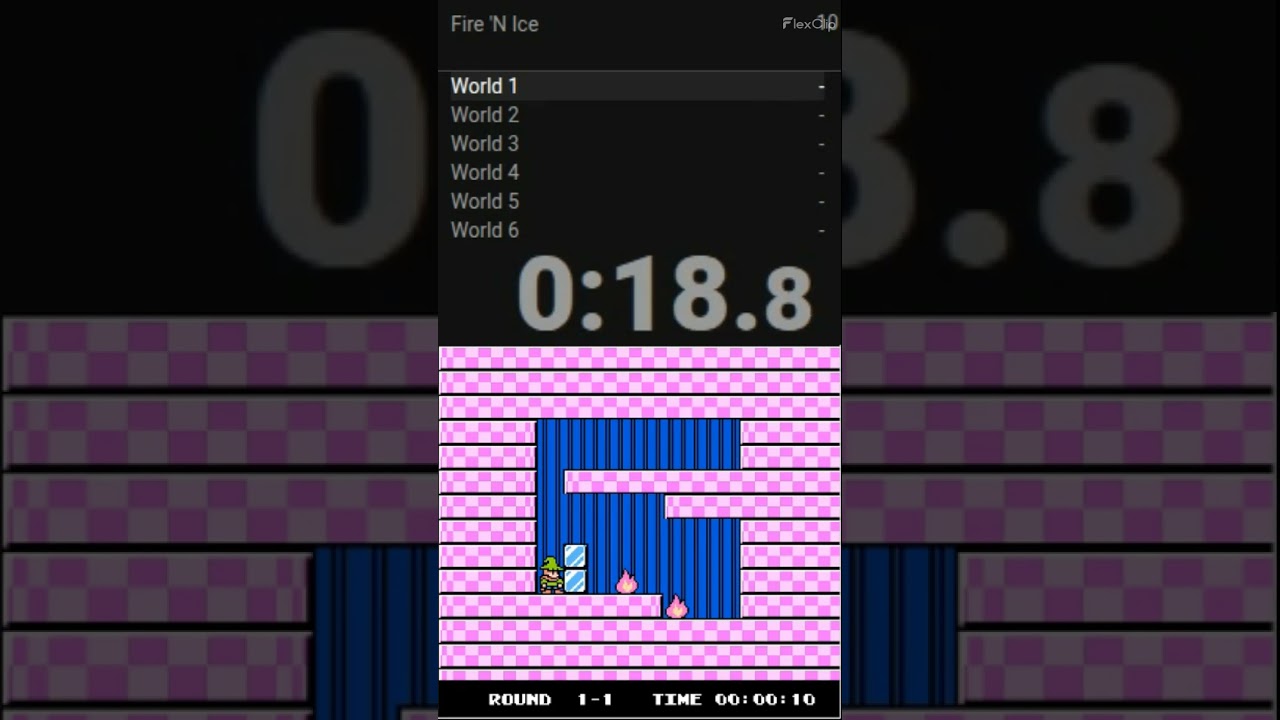 Can I beat Fire 'N Ice without moving right? 