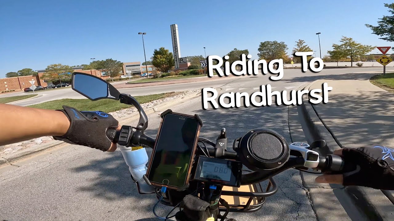 Riding To Randhurst Shopping Center Via The Prospect Heights Trail