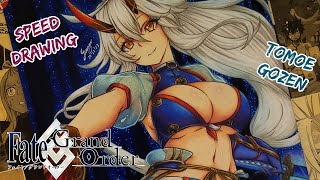 Speed Drawing - Tomoe Gozen | Saber  (Fate/Grand Order) ft. ZlFeliipp @HampperArt77