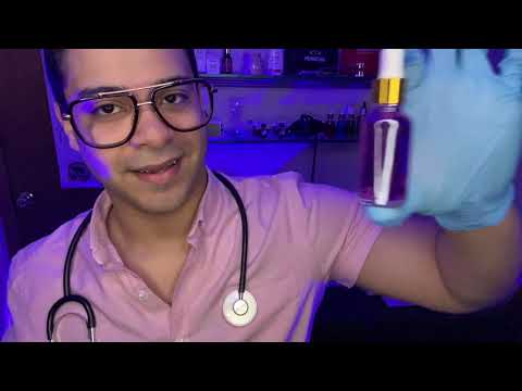 ASMR Español Examen De Alergia, Prueba De Gusto y Olfato Roleplay (Examen Medico, Sigue La Luz)