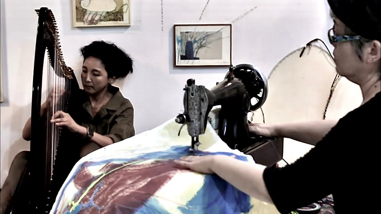 FREE IMPROVISATION 의식의흐름#39(Flow of Consciousness#39)KIM BORA_Sewing machine  X KIHWA_Celtic Harp