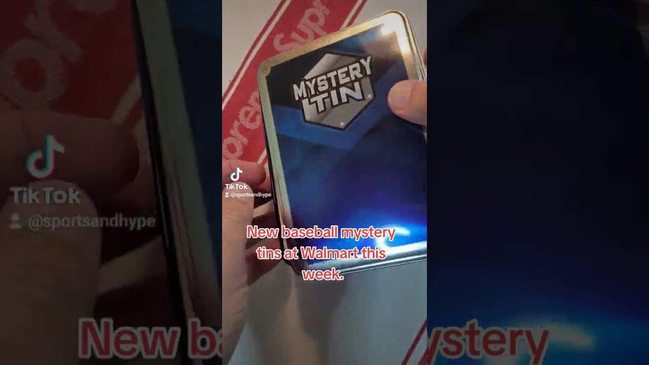 New MJ Holding Baseball Mystery Tin in the Walmart sportscards restock this week. Kinda meh🤷‍♂️$25ea