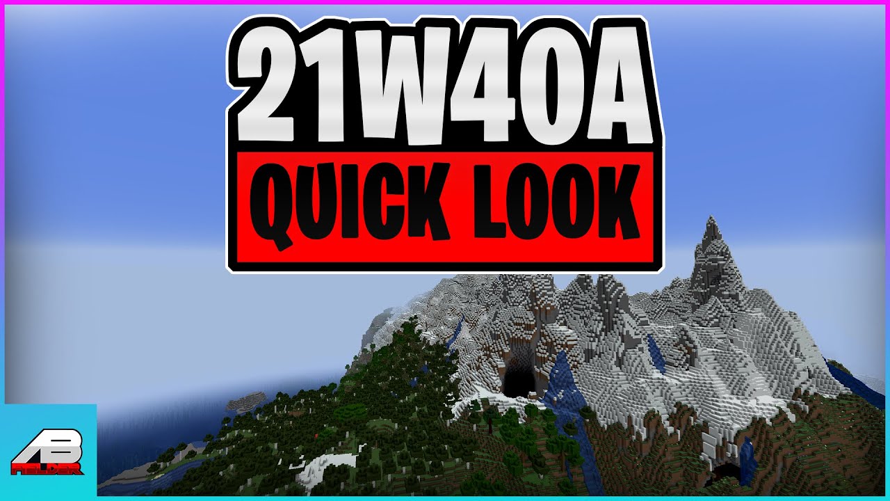 21W40A Minecraft 1.18 - Quick Look - Larger Biomes