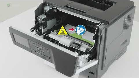 Lexmark M1242 - Clearing paper jam in the front door