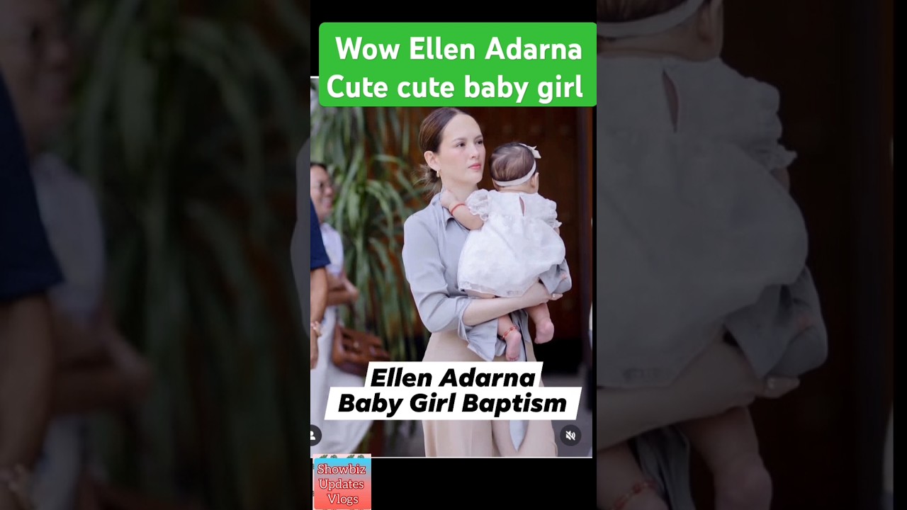 Wow Ellen Adarna cute cute baby girl sa BAPTISM nito, mini me ni Ellen Adarna